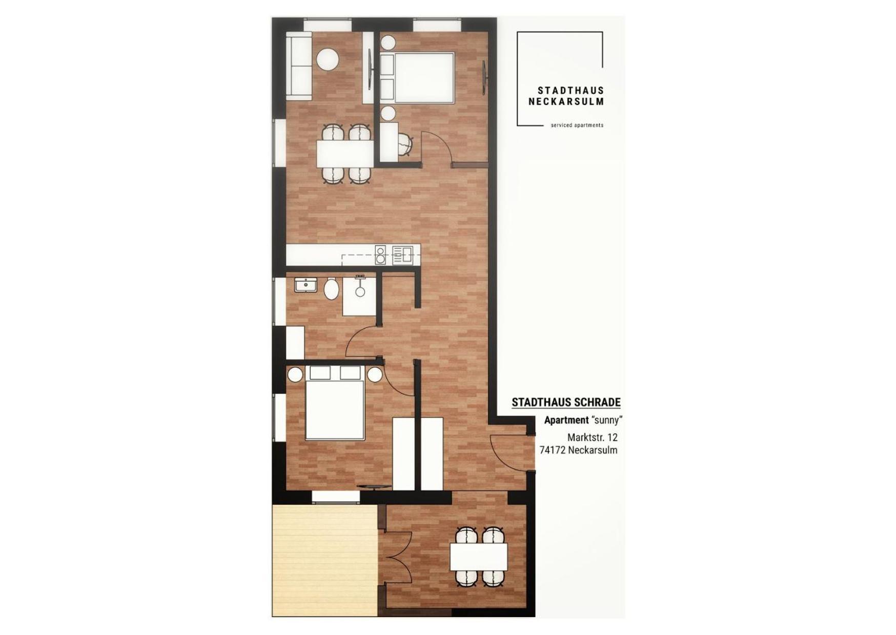 Stadthaus Neckarsulm Serviced Apartments - Stadthaus Schrade Luaran gambar